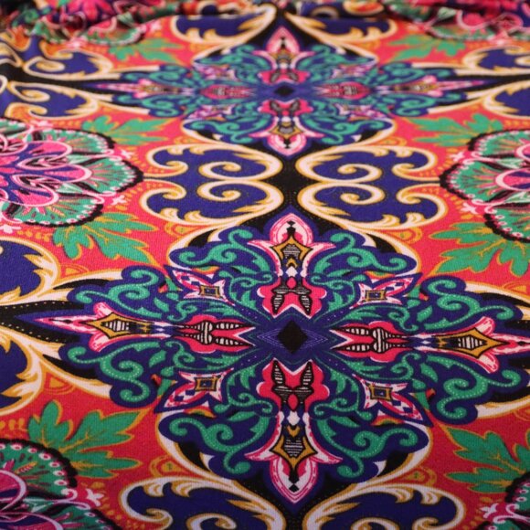 Win Win Colorful Bell Sleeve Tunic Top/Mini Dress Size Large/XL Fun and Funky - Picture 4 of 11